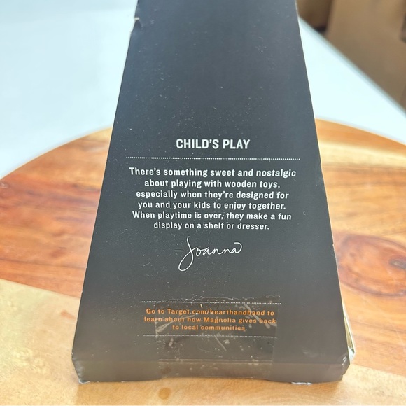 Hearth & Hand with Magnolia Toy Rainbow Wooden Ring Stacker 7pc NEW WITH DEFECT - Picture 6 of 9